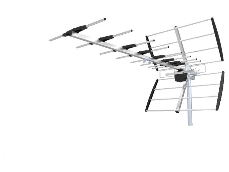 Antenne TV UHF pleine onde 9 directeurs à gain élevé pour signal TNT HD stable