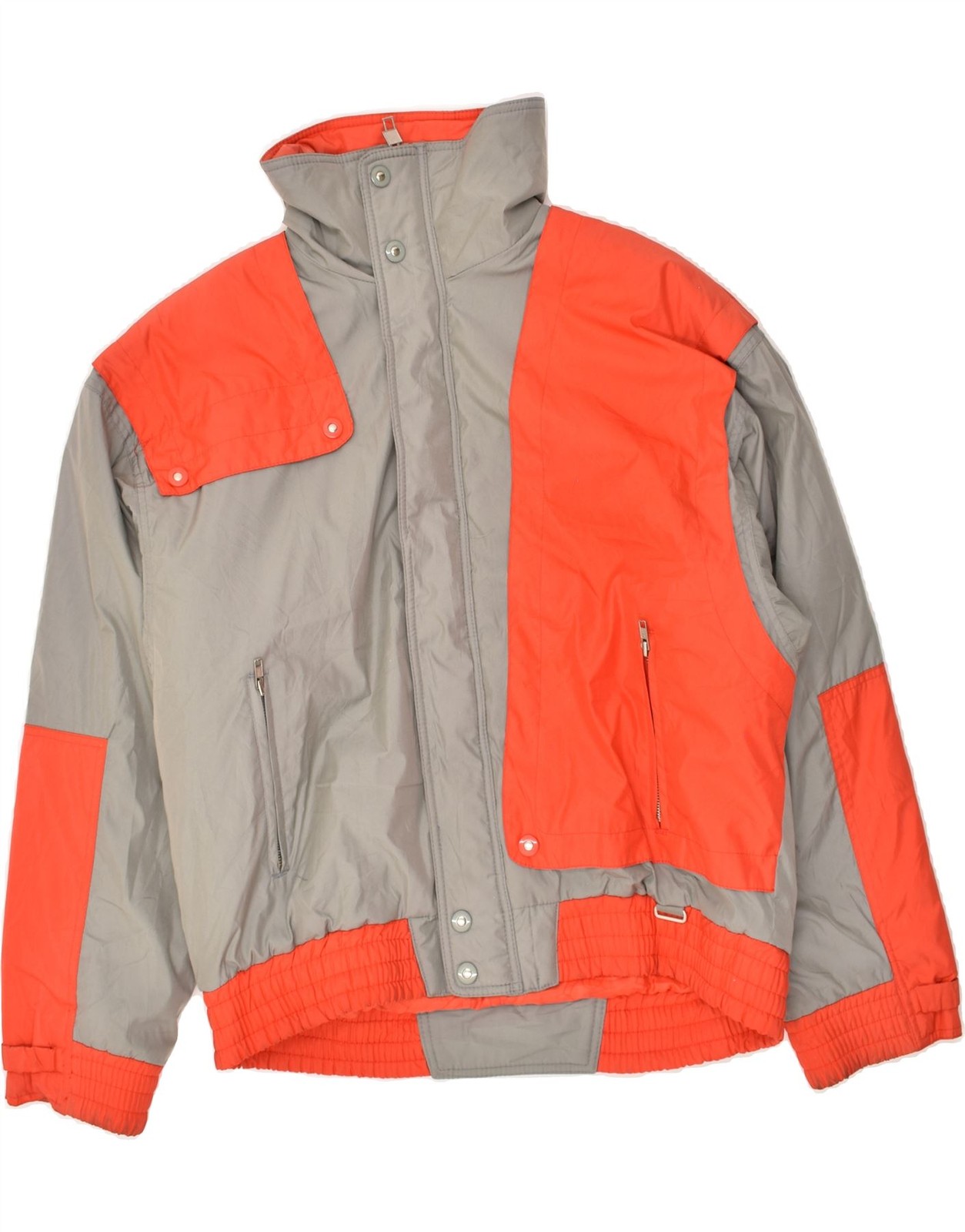 CARRERA Mens Graphic Windbreaker Jacket UK 38 Medium Orange Colourblock AS30