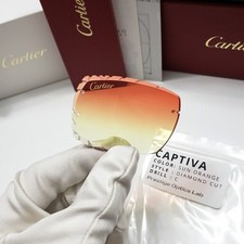 Cartier Custom Diamond Cut Replacement Lenses For BIG C CT0092O C Decor Glasses
