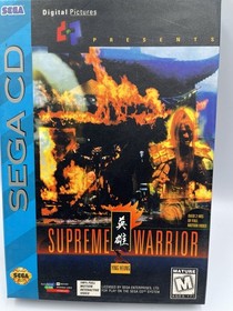 Supreme Warrior Sega CD 1994 2 Discs Manual Case TESTED WORKS