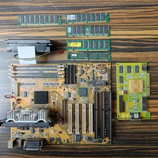 ABIT AB BX6 Intel 440BX Pentium III 500 MHz 128MB RAM i740 AGP video card!