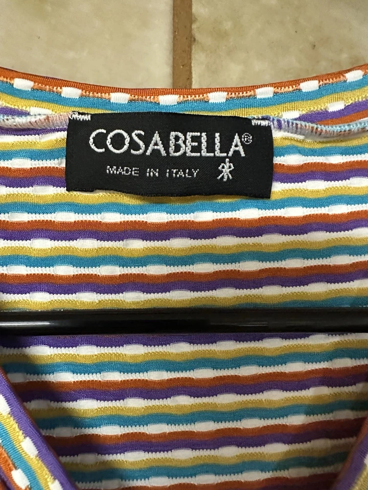 Cosabella Mujer’s 90’s Retro Y2K Rayas Body No Tuck Tanga Camiseta, Talla Lg Foto 3 de 4