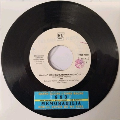 883 HANNO THE SPINNENMANN GETÖTET 45 Runden Jukebox Promo MEMORABILIA She'll Never Be