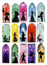 15 Pack Princess Window Inspired Waterproof Sticker Bulk Laptop Xbox Car Decal