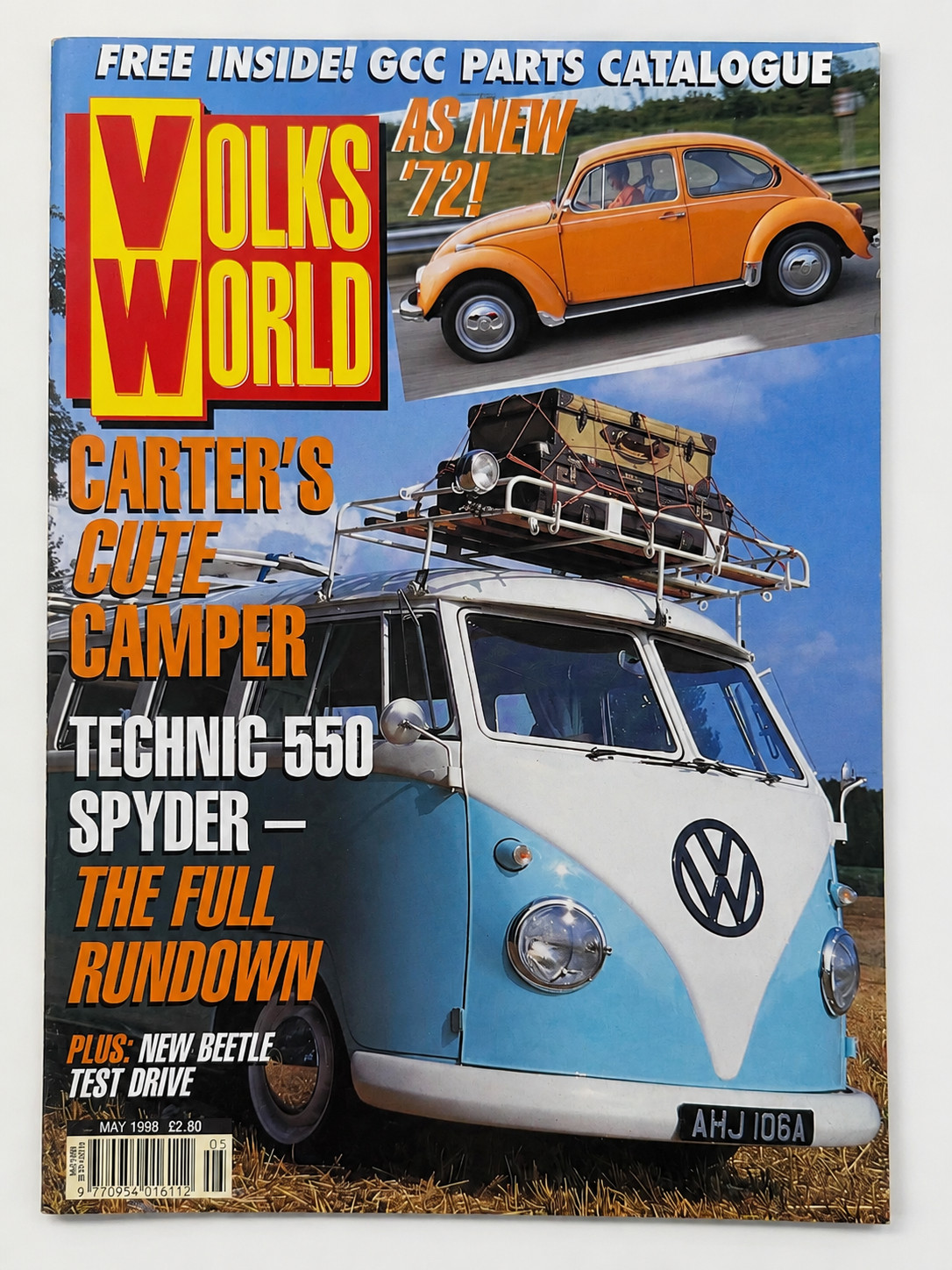 🏁 May 1998 VolksWorld VW Magazine Carter's Cute Camper Technic 550 Spyder VG
