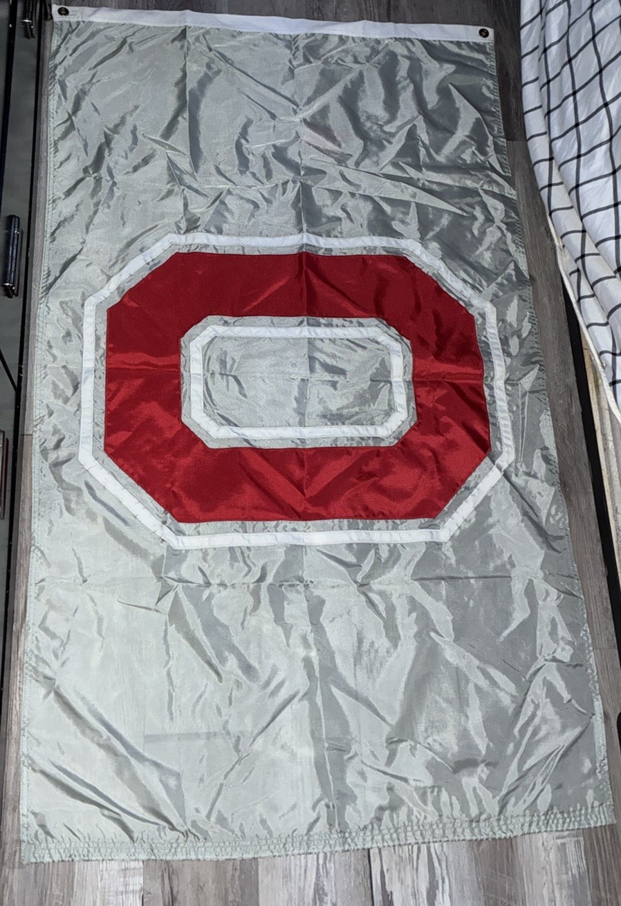 Ohio State Buckeyes Gray Block O Double-Sided