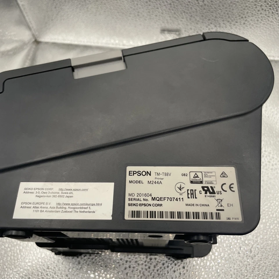 Epson M244A TM-T88V Ethernet Thermal Receipt Printer- Spares or Repair No Power - Image 4 of 4