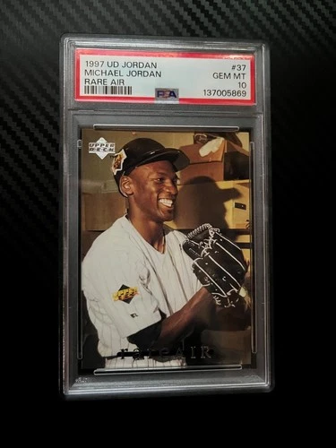 1994 MICHAEL JORDAN PSA 10 GEM-MT UPPER DECK RARE AIR CHICAGO WHITE SOX #37