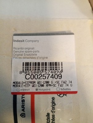 Hotpoint Indesit Waschmaschine Moduel C00257409, SN 1531500133, Triphase WD S