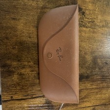 Ray-Ban Brown Leather Hard Case for Meta AI g...