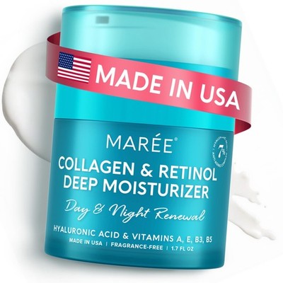 MAREE Face Moisturizer Retinol Cream for   1.7 Fl Oz (Pack of 1), Blue