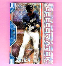 Christian Yelich 2019 Topps High Tek Celebratek #CT-CY #d /99 B793