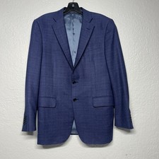 TRUSSINI Linea Nuova Napoli Delfino Wool Sport Coat Blazer Blue Mens Size US 40