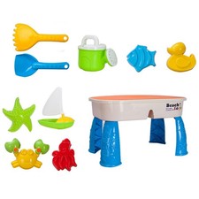 Kids Sand Water Table with Accessories Gift Sensory Play Table Sand Garden