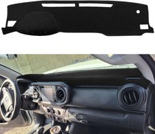 Dashboard Pad Dash-mat Dash Cover Mat For 2016 2017 - 2023 Toyota Tacoma Black