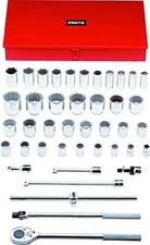 Socket Wrench Set, SAE, 3/4 in. Dr, 42 pc
