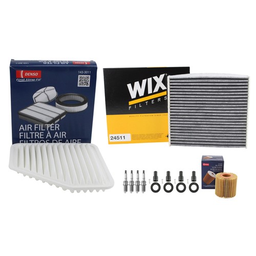 Denso Tune Up Kit NGK 4 Spark Plugs & Boots Kit for Sonic tC Toyota RAV4 2.5L L4 - Picture 1 of 2