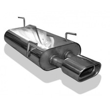 FOX Sportauspuff Opel Vectra B Typ J96 ab Bj 99 1x135x80mm gerollt mit Absorber