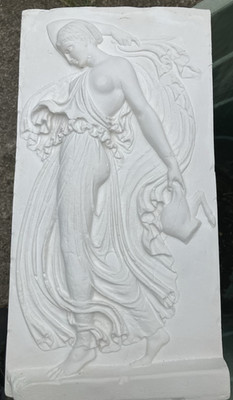 Antikes Relief-Stuck Gips - Medallion - wunderschöne Venus- Aphrodite