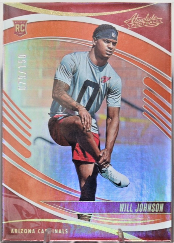 2025 Panini Absolute - Will Johnson Spectrum Orange RC /150 #198 Cardinals