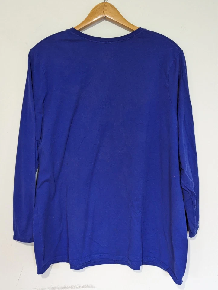 JMS Women Long Sleeve Graphic T-Shirt Size 3X Iridescent DragonFly Whimsical - Image 4 of 4