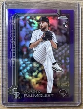 2025 Topps Chrome Update Series Carson Palmquist Purple Refractor #USC173 /250 …