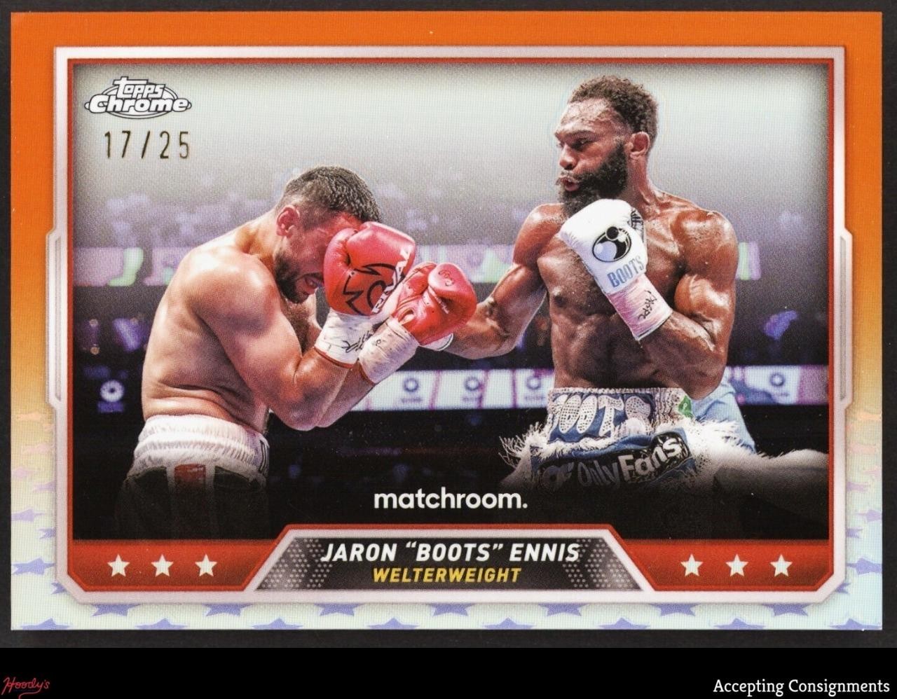 2024 Topps Chrome Orange Refractors #42 Jaron "Boots" Ennis 17/25