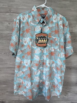 Dixxon Hawaiian Flannel Co the Ace Bamboo Button Up Short Sleeve Size L