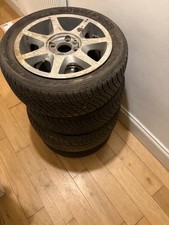 H92 SX-BA Ford RS-C 7 Spoke Alloy Wheels 6x15” ET40 4x108 With Centre Caps