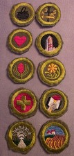 Vintage 1950s & 1960s BSA Merit Badges Boy Scouts Mixed Lot nice variety. lot 4