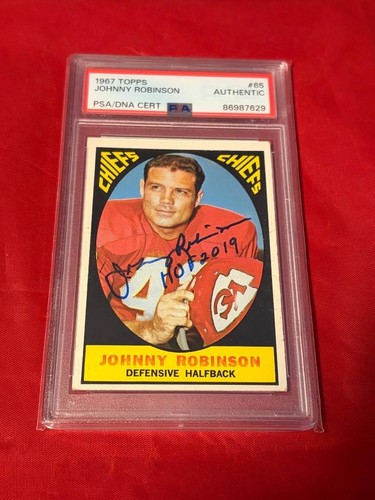 Johnny Robinson #65 1967 Topps card