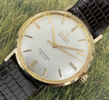 Omega Seamaster Automatic Deville ref 6590-1 Unpolished 14K Gold Vintage 1963