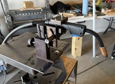 TWECO Tri-Just TJ-2 MIG Torch Holder, 3-Axis Adjustable, Knob Controlled, USA