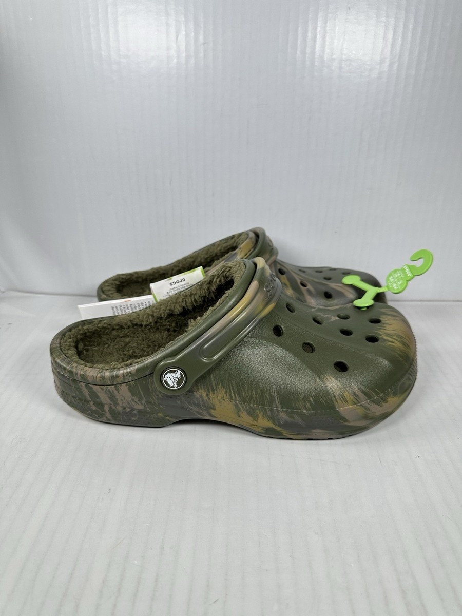 Crocs Ralen Lined Army Green Camo Slip On Clog Size Adult Men\'s 4 / Women\'s 6 Crocs Unisex Adult Classic Ralen Lined Clog - Camo - Women 7  main image 2