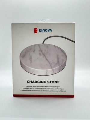 Einova Wireless Fast Charging Stone with 10W Charging  Wireless charger - White