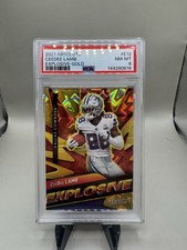 2021 Panini Absolute GOLD CASE HIT EXPLOSIVE CEEDEE LAMB #6/10 PSA 8