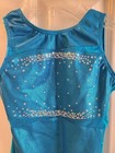 GK Elite Turquoise Sequin Gymnastics/Cheer/Dance Leotard CM Medium — photo 2