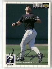 1994 COLLECTOR'S CHOICE #530 HOWARD JOHNSON SILVER SIGNATURE COLORADO ROCKIES