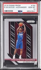 2018 PANINI PRIZM #184 SHAI GILGEOUS-ALEXANDER ROOKIE RC PSA 10