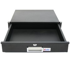 19" Rack Mount 2U Pro Audio DJ Server Rack Locking Drawer Storage Cabinet Lock
