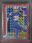 2025 Topps Chrome Football Red Geometric Refractor Jake Bates #105