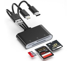 XD Card Reader for Olympus Fujifilm, 3-in-1 XD Picture Card Adapter with Ligh...