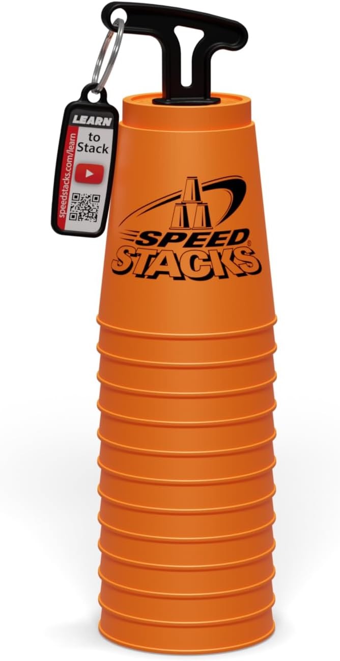 Speed Stacks | Official Sport Stacking Set, Orange - 12 Cups and Neon 