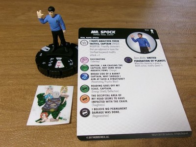 =Heroclix Star Trek AWAY TEAM Mr. Spock 102 with card =