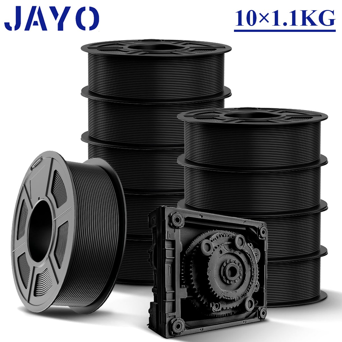 JAYO 10KG/20KG PETG Filamento Impresora 3D Consumibles 1,75mm Alta Tenacidad
