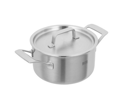Culinary Fiveply Casserole Pot, 18cm/2.5L Oven Proof Cooking Pan with Stainle...