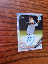 2019 Bowman Chrome Prospects Auto Nick Green #CPA-NG Yankees On Card Auto