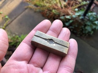 Vintage brass mould of some kind unknown object