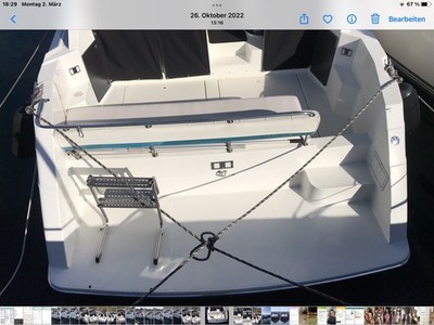 Bayliner Avanti 3555 original Sitzfläche Sitzbank hinten ohne Rückenlehne