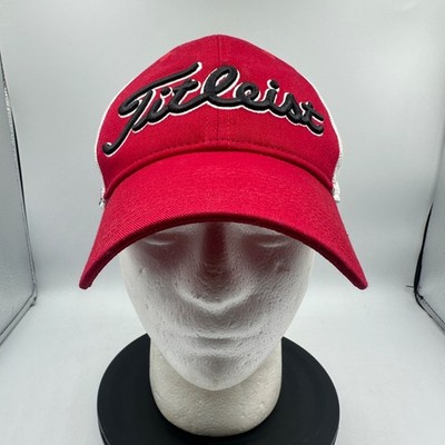 Titleist Hat Red White Texas Tech University TTU Mesh Adjustable Snapback
